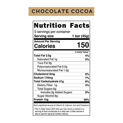 Wild Protein | Barras altas en proteína | Sabor chocolate | Pack de 16 unidades | 15 g de proteína | Sin azúcares ni grasa añadida | 45 g cada barra