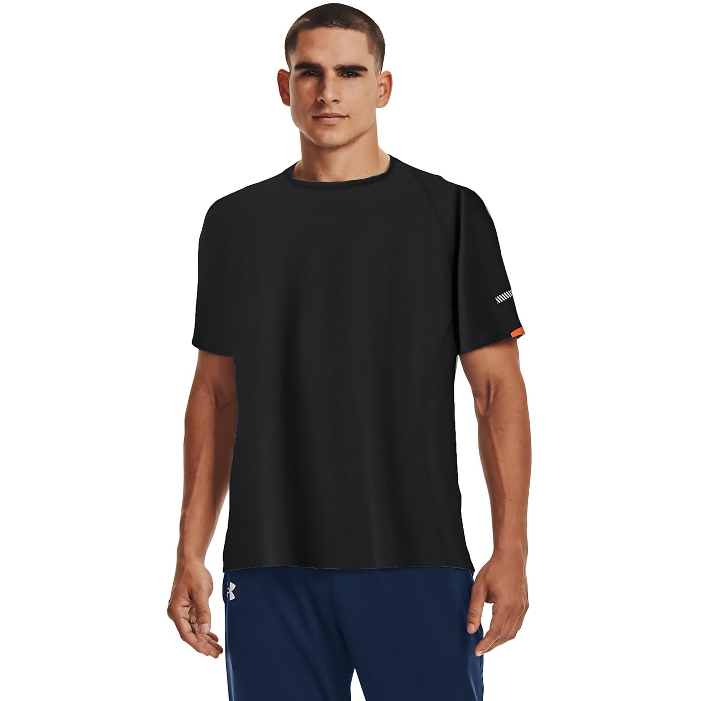 3 piezas Ropa Deportiva de Manga Corta para Hombre, Camisas Deportivas Hombre de Manga Corta que Absorbe la Humedad y seca Rápidamente (MX/US, Alfa, Grande, Regular, Regular, Blanco+Negro+Azul)