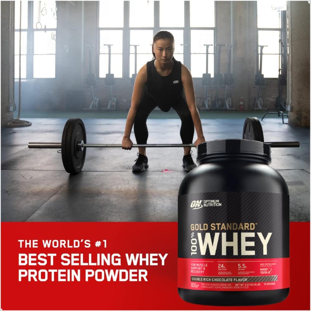 Optimum Nutrition 100% Whey Gold Standard, Vainilla, 5 Lb