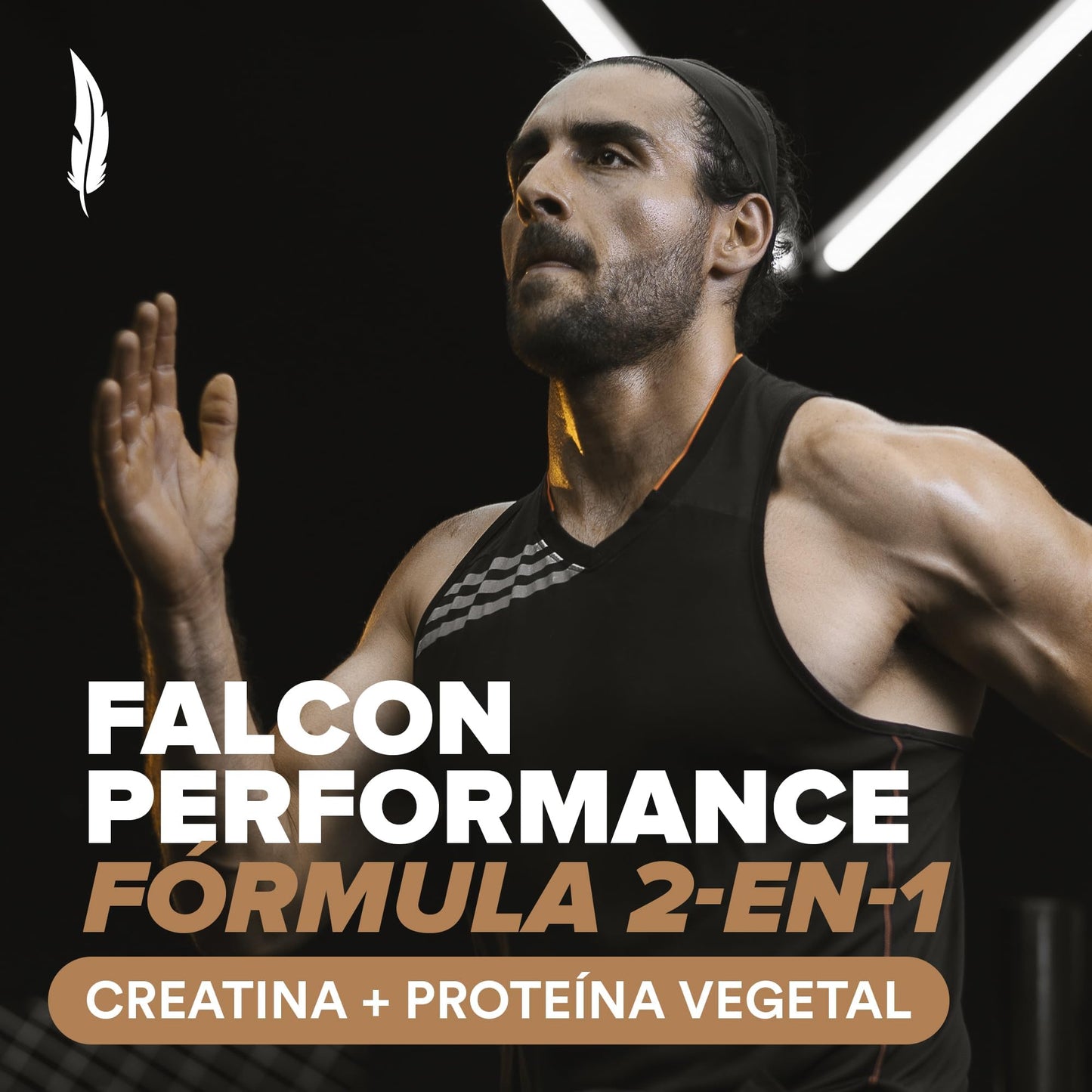 Birdman Falcon Performance Proteina Premium Alto Rendimiento En Polvo, 30gr proteina y 3gr Creatina por porción, Sin Inflamacion, Sin Acne, Sabor Choco Bronze | 50 servicios | 1.9kg