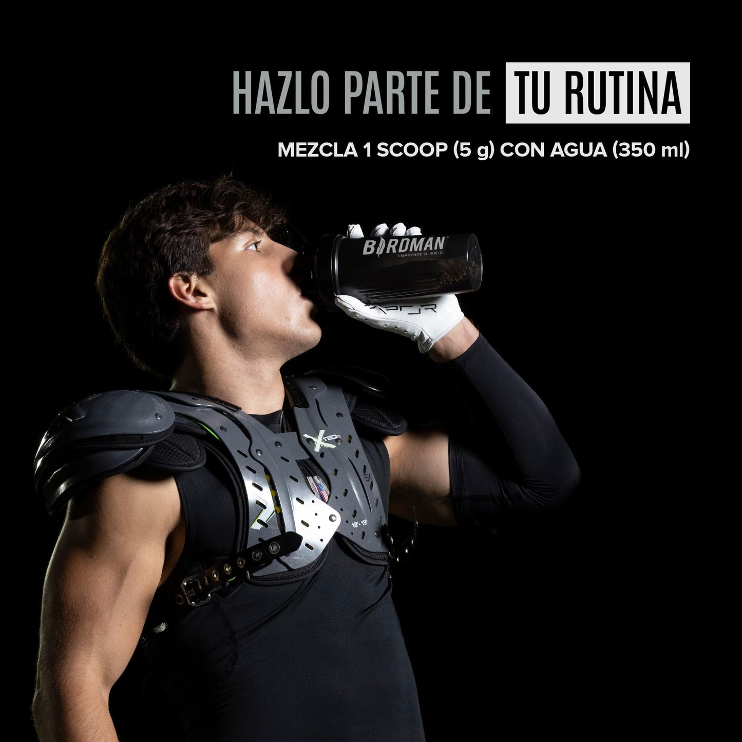 BIRDMAN Creatina Monohidratada de Alta Pureza En Polvo Sin Sabor, Preworkout, Alto Rendimiento | 90 Servicios | 450g.