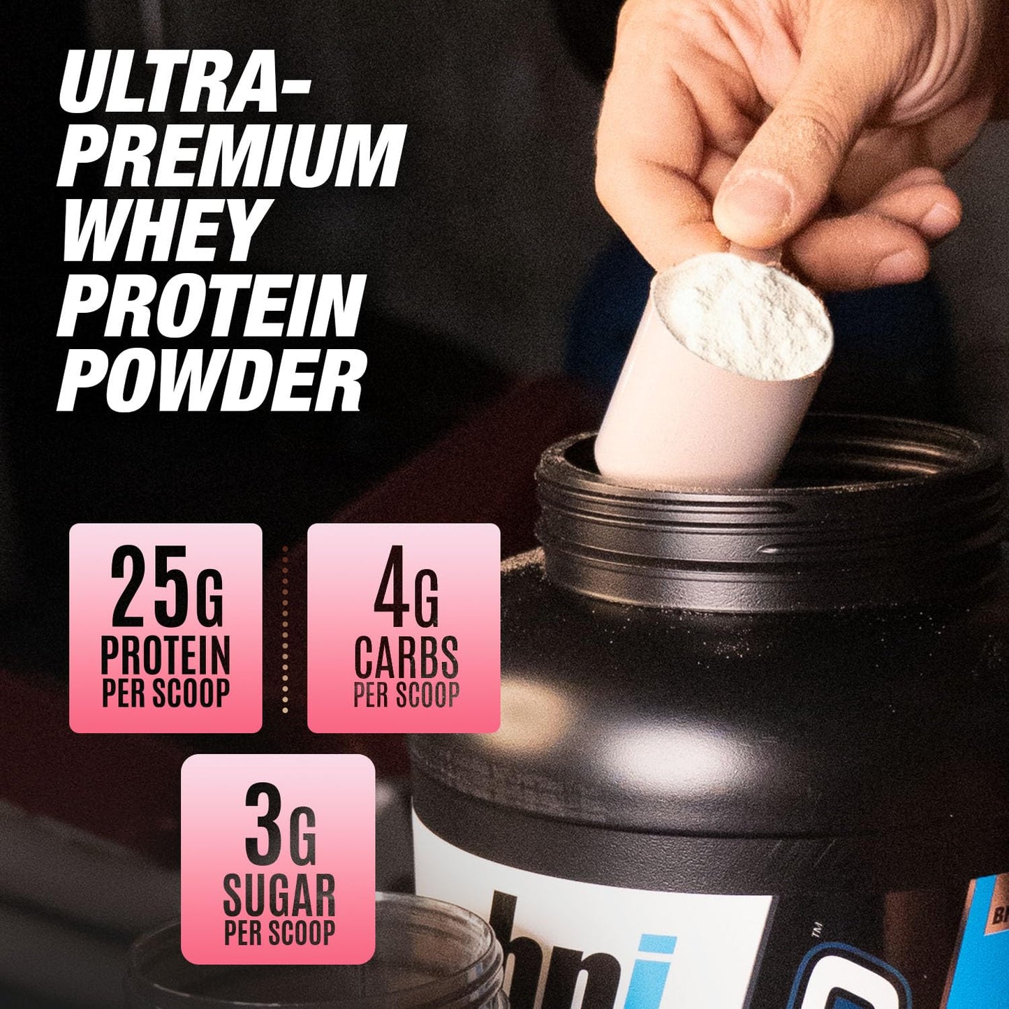BPI Sports | Whey HD Ultra Premium Protein Powder | 50 ser (Pastel de Fresa)