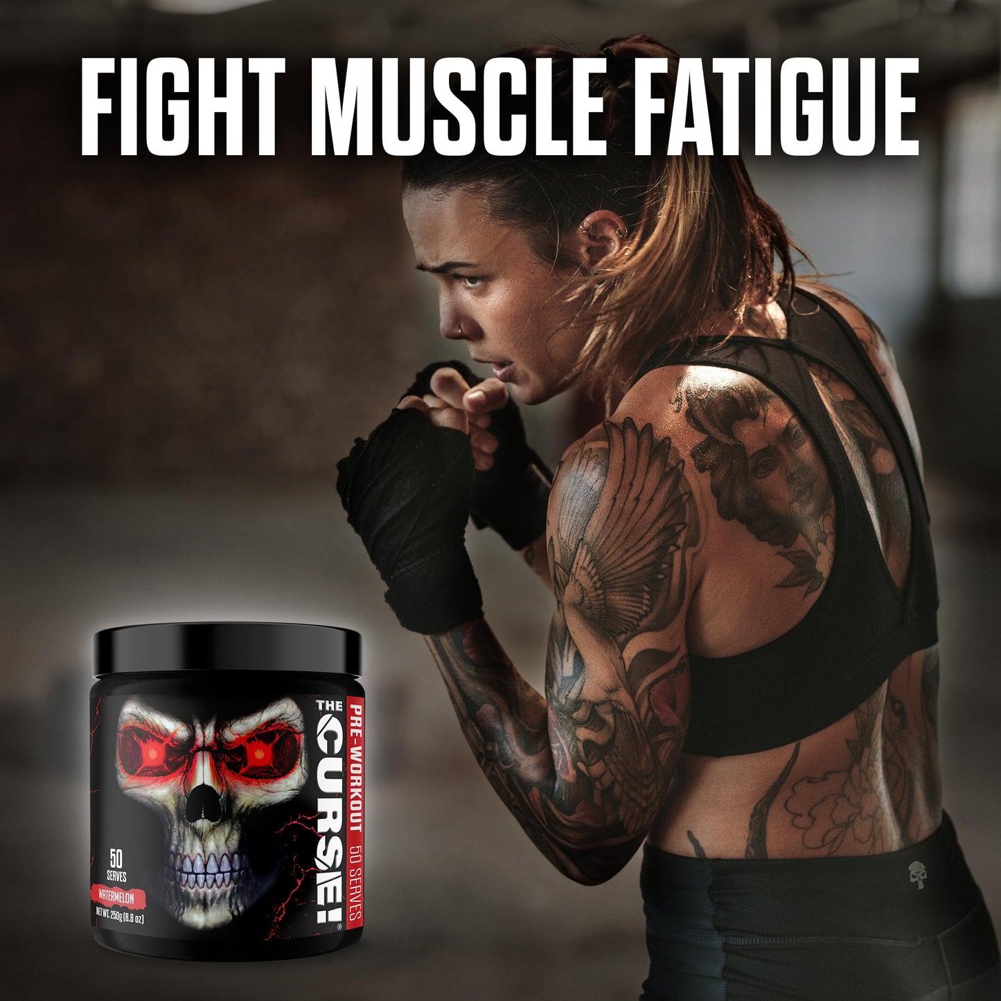 JNX SPORTS The Curse! Suplemento Previo Al Entrenamiento - Energía Y Enfoque, Flujo Sanguíneo Mejorado - Potenciador De Óxido Nítrico Vegano Con Creatina Y Cafeína | Watermelon Deluxe | 50 Servicios