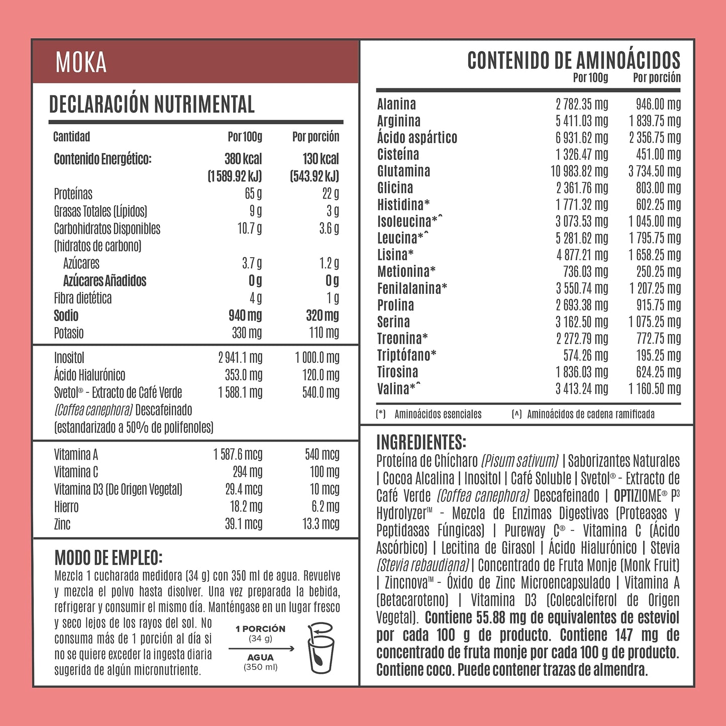 Birdman Fitmingo: Proteína Vegana con Fit, Beauty y Balance Blends. Con Ácido Hialurónico, Inositol, Potenciadores de Colágeno, Vitamina C, Vitamina D3, Zinc, Enzimas Digestivas y Svetol. Sabor Moka 1.02kg