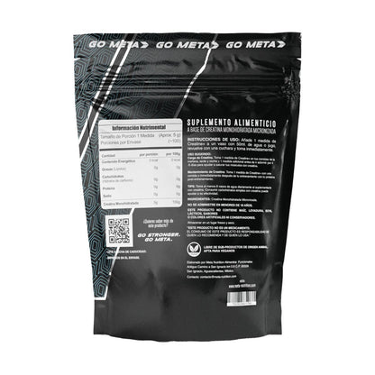 Meta Nutrition Creatina Monohidratada Micronizada Pura. 550gr, 110 Porciones Edición Limitada. Sin Sabor, Pre-workout.