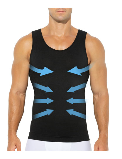 Arjen Kroos Chaleco de Compresión Hombre Deportiva Camiseta de Tirantes Chaleco para Fitness Gimnasio Running,A4-Multicolor(4 Piezas)-CK3318,Grande