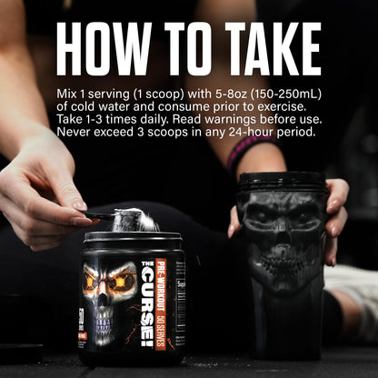 JNX SPORTS The Curse! Suplemento Previo Al Entrenamiento - Energía Y Enfoque, Flujo Sanguíneo Mejorado - Potenciador De Óxido Nítrico Vegano Con Creatina Y Cafeína | Watermelon Deluxe | 50 Servicios