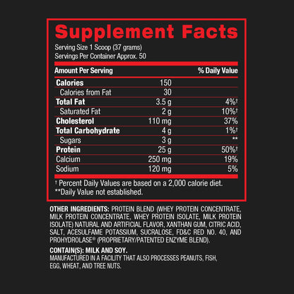 BPI Sports | Whey HD Ultra Premium Protein Powder | 50 ser (Pastel de Fresa)