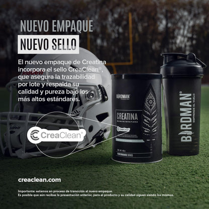 BIRDMAN Creatina Monohidratada de Alta Pureza En Polvo Sin Sabor, Preworkout, Alto Rendimiento | 90 Servicios | 450g.