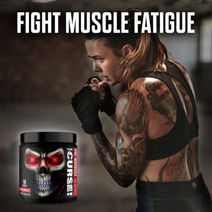 JNX SPORTS The Curse! Suplemento Previo Al Entrenamiento - Energía Y Enfoque, Flujo Sanguíneo Mejorado - Potenciador De Óxido Nítrico Vegano Con Creatina Y Cafeína | Watermelon Deluxe | 50 Servicios