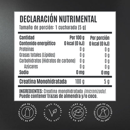 BIRDMAN Creatina Monohidratada de Alta Pureza En Polvo Sin Sabor, Preworkout, Alto Rendimiento | 90 Servicios | 450g.